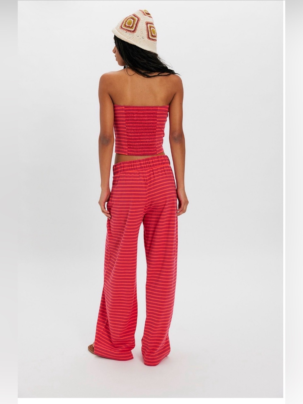 Free People Sailor Tube Set in mandarin red  Combo